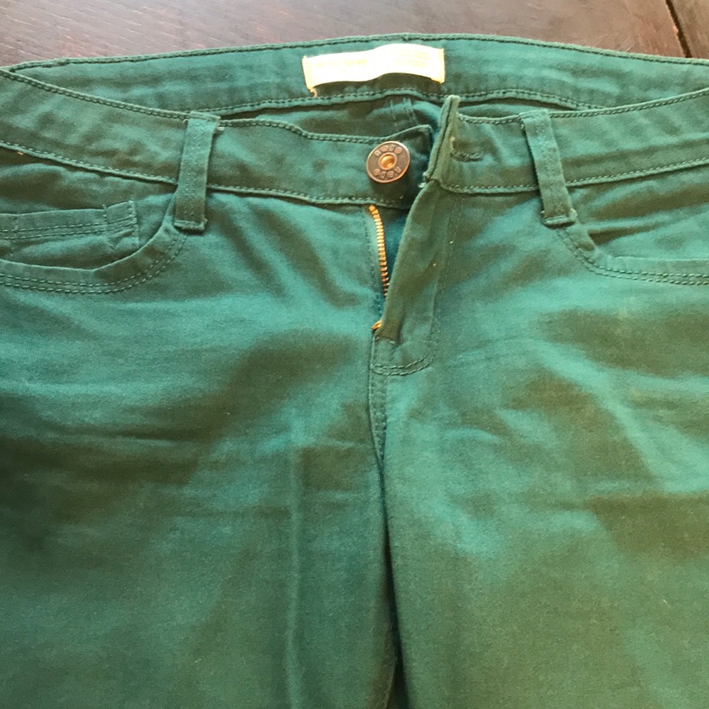 Skinny jeans, teal